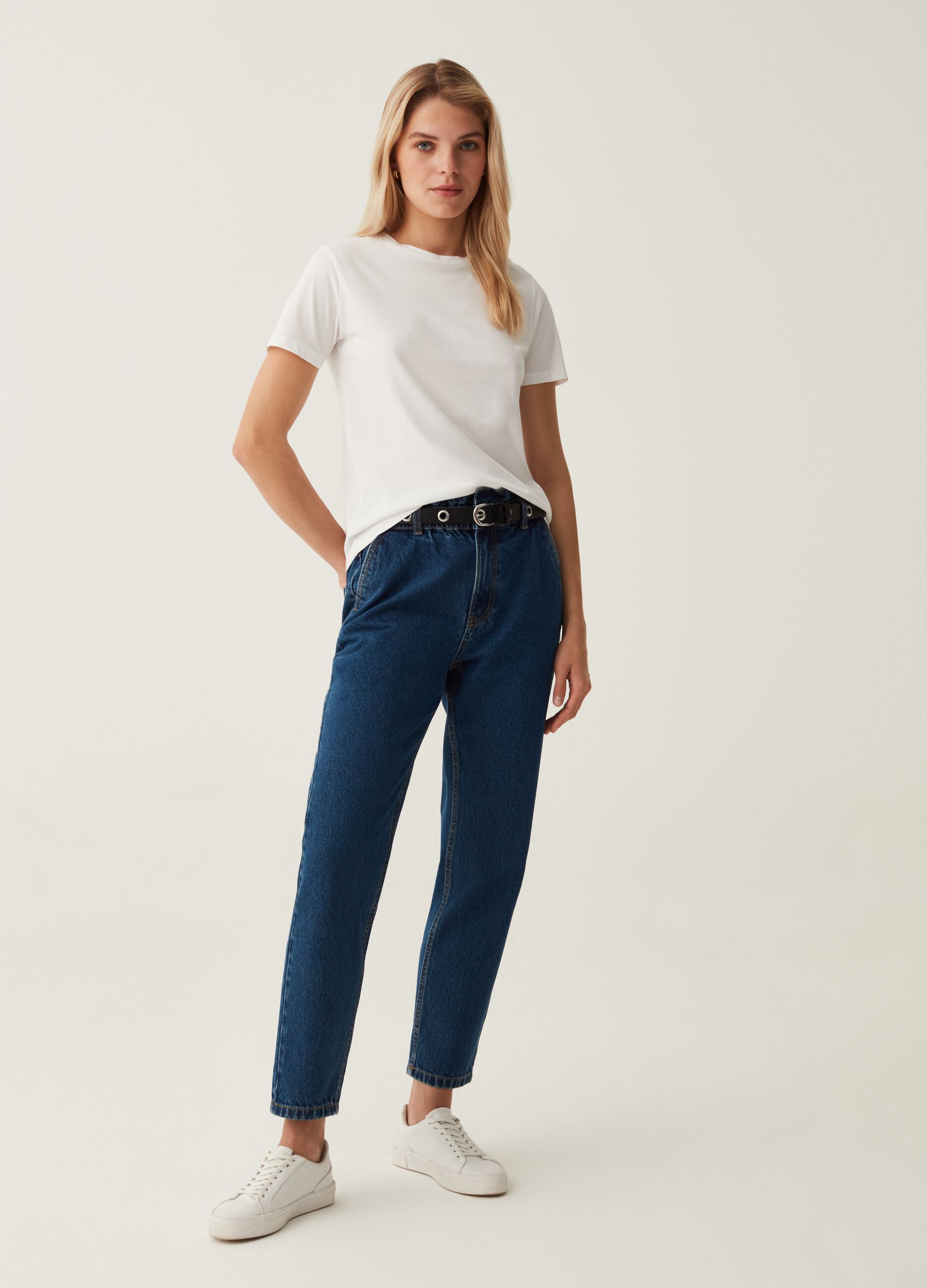 Jeans a Vita Alta da Donna OVS