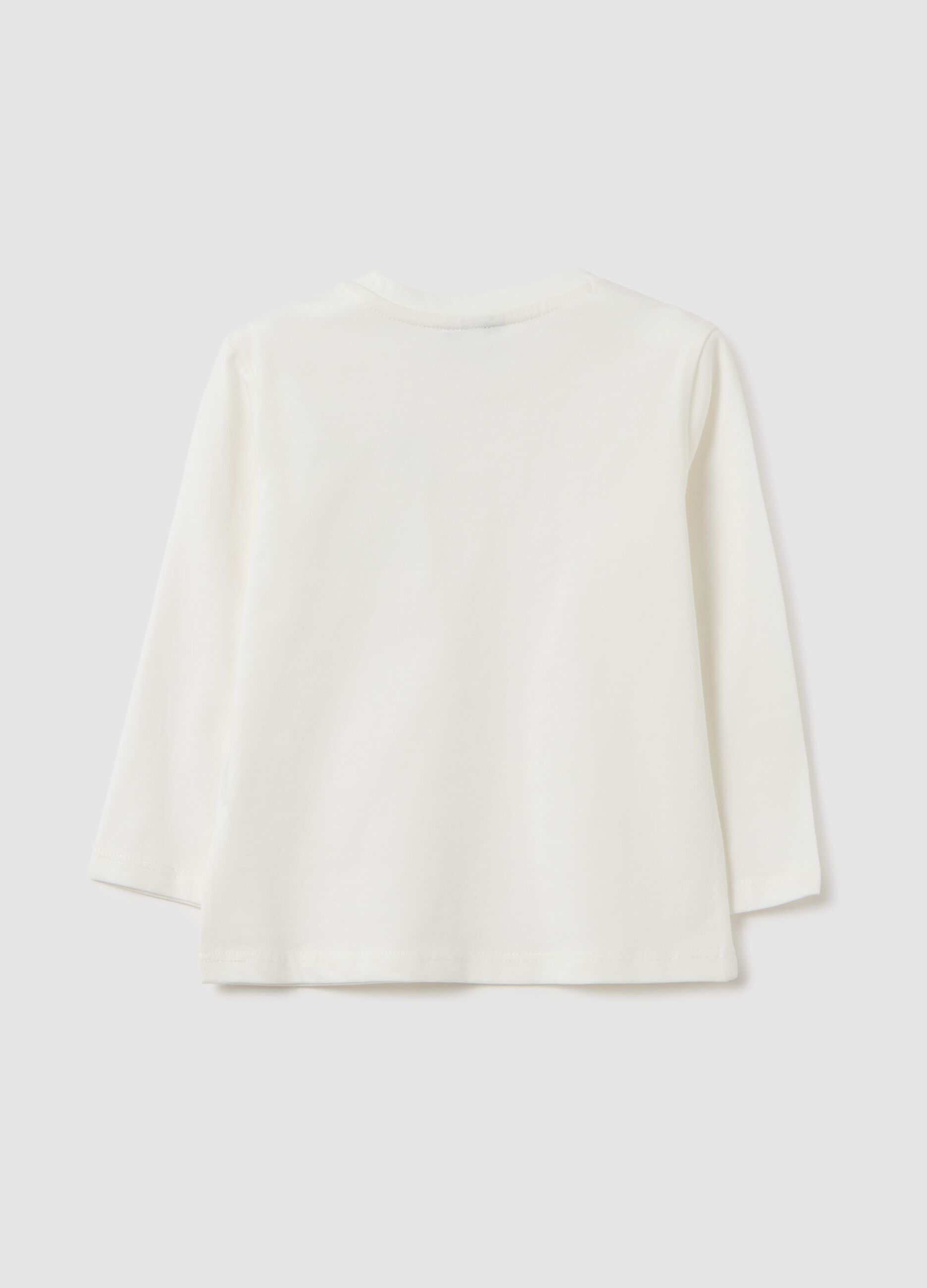 T-shirt in puro cotone bianca regular fit