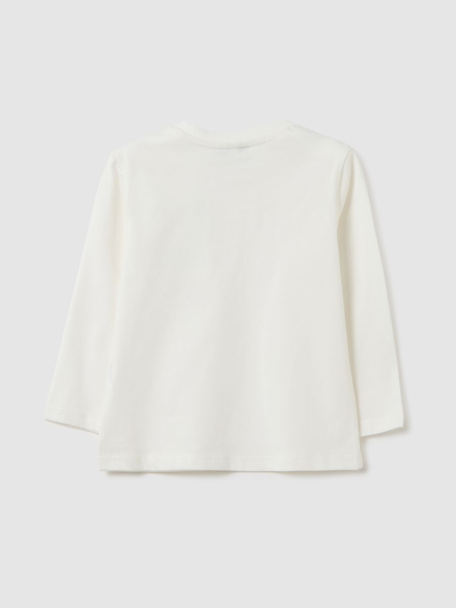 T-shirt in puro cotone bianca regular fit_1