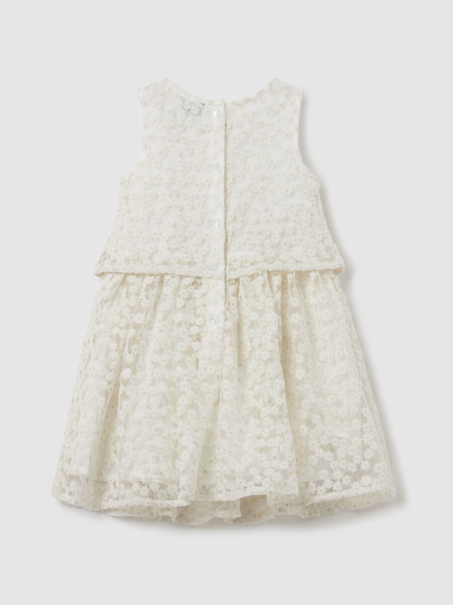 Sleeveless dress with flowers embroidery_1