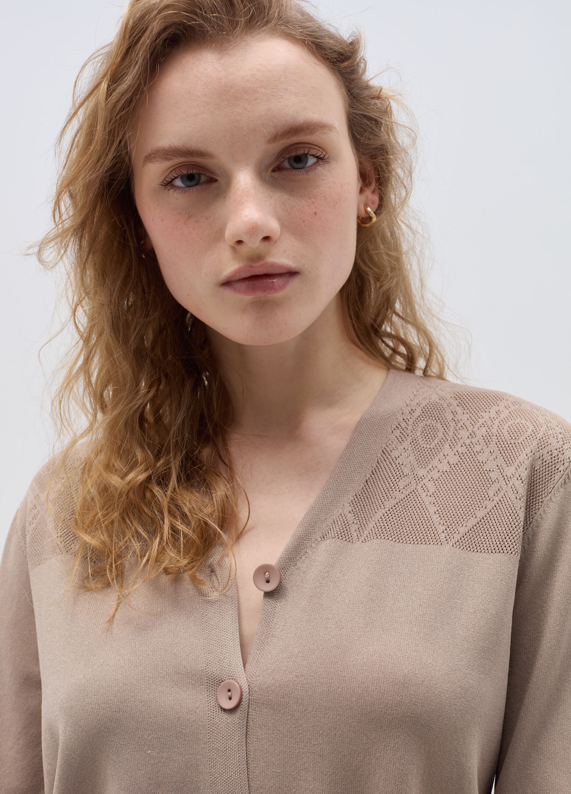Ovs Cardigan con trama geometrica traforata