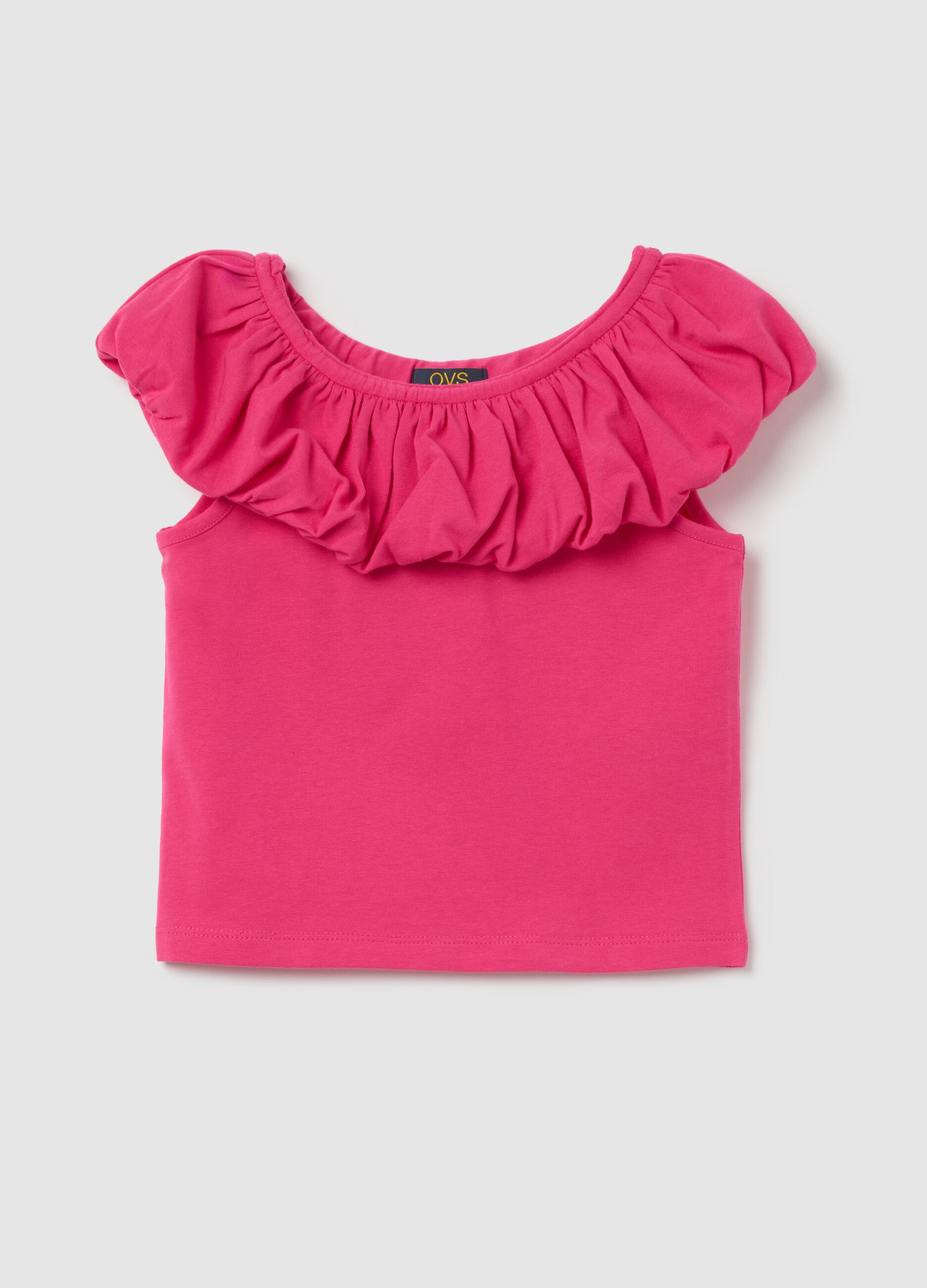 Pink Ruffled T-shirt OVS Kids