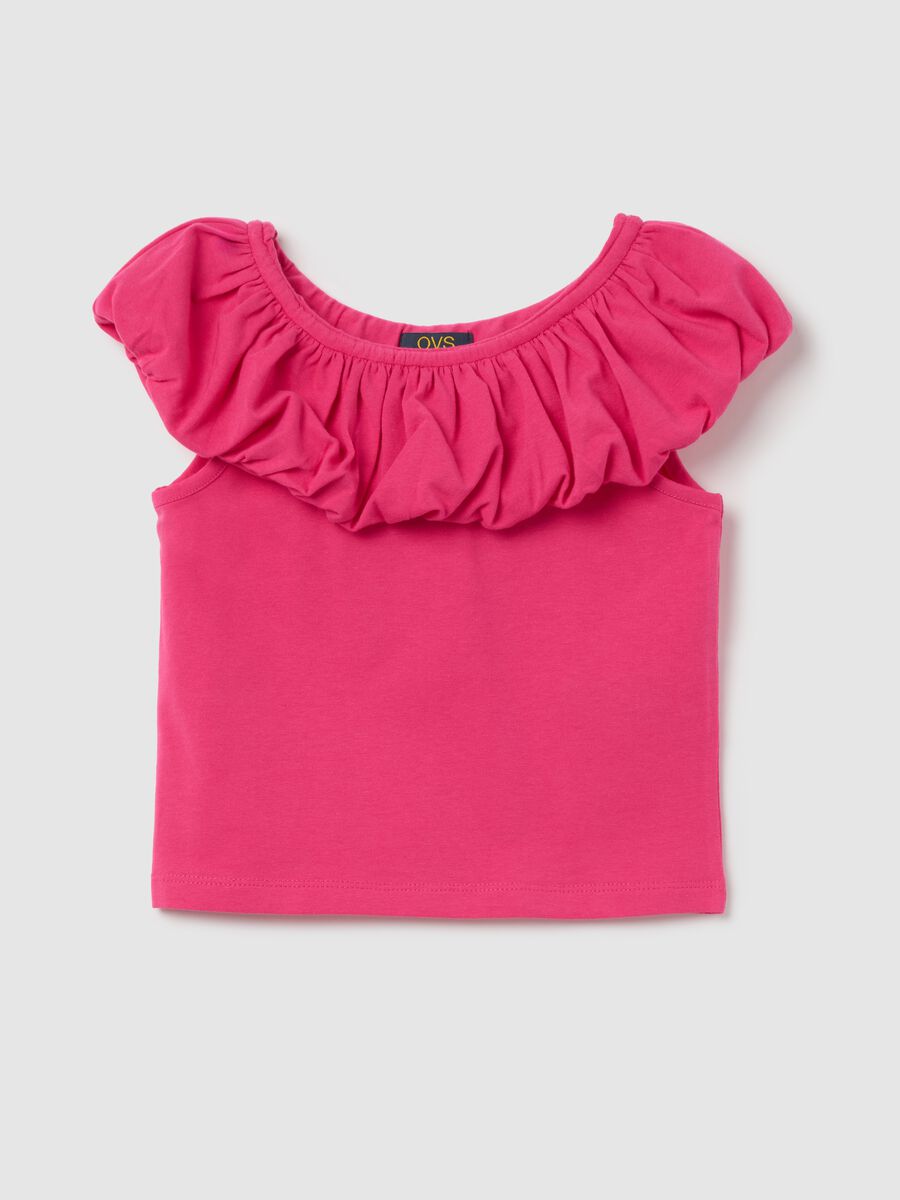 Pink Ruffled T-shirt OVS Kids_0