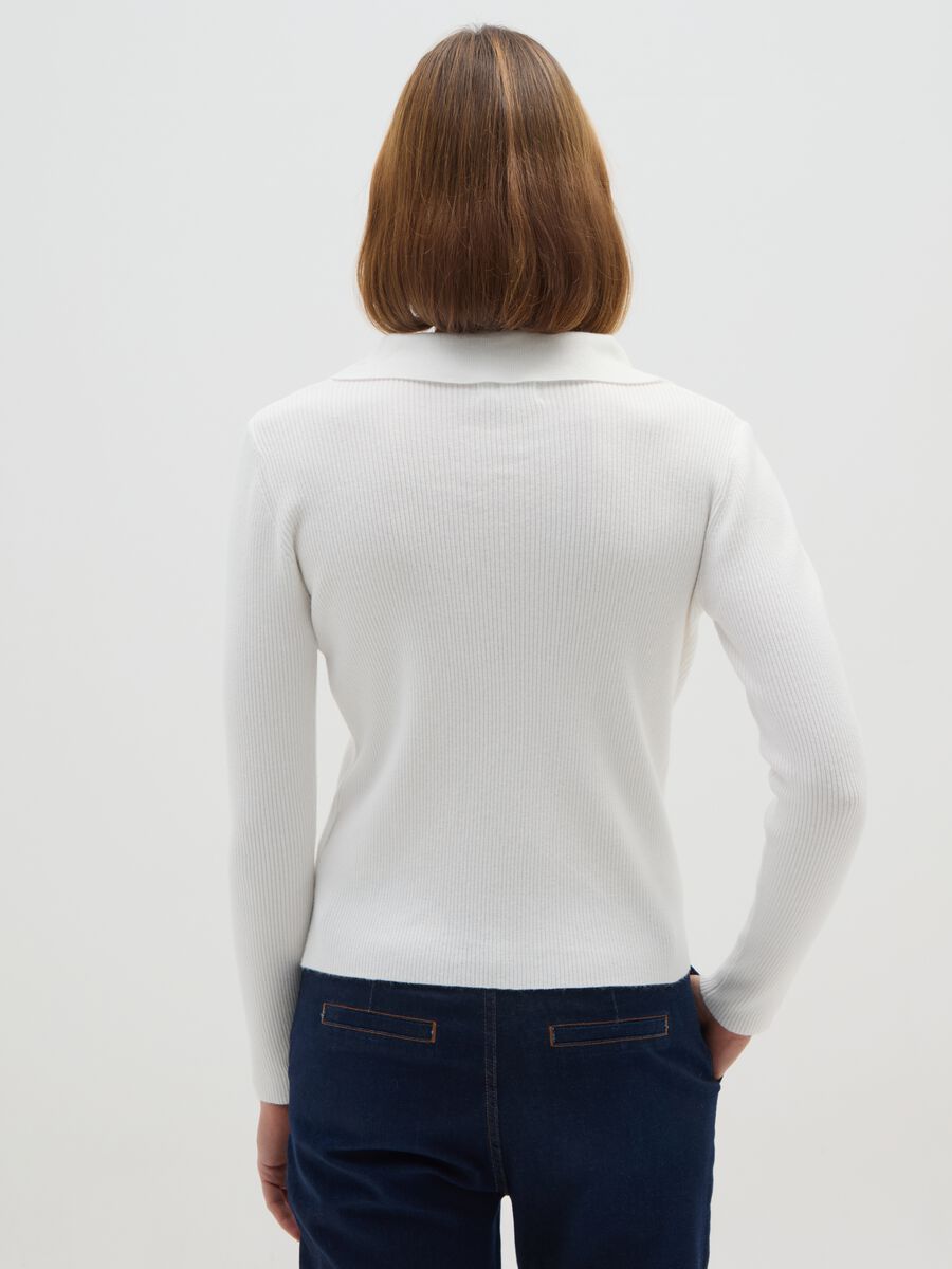 White long sleeve regular fit shirt_2