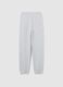 Girls' Grey Jogger Trousers in Cotton Blend Regular Fit_1