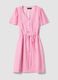 Pink striped viscose-blend dress_4