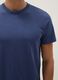 Blue pure cotton regular fit T-shirt_3