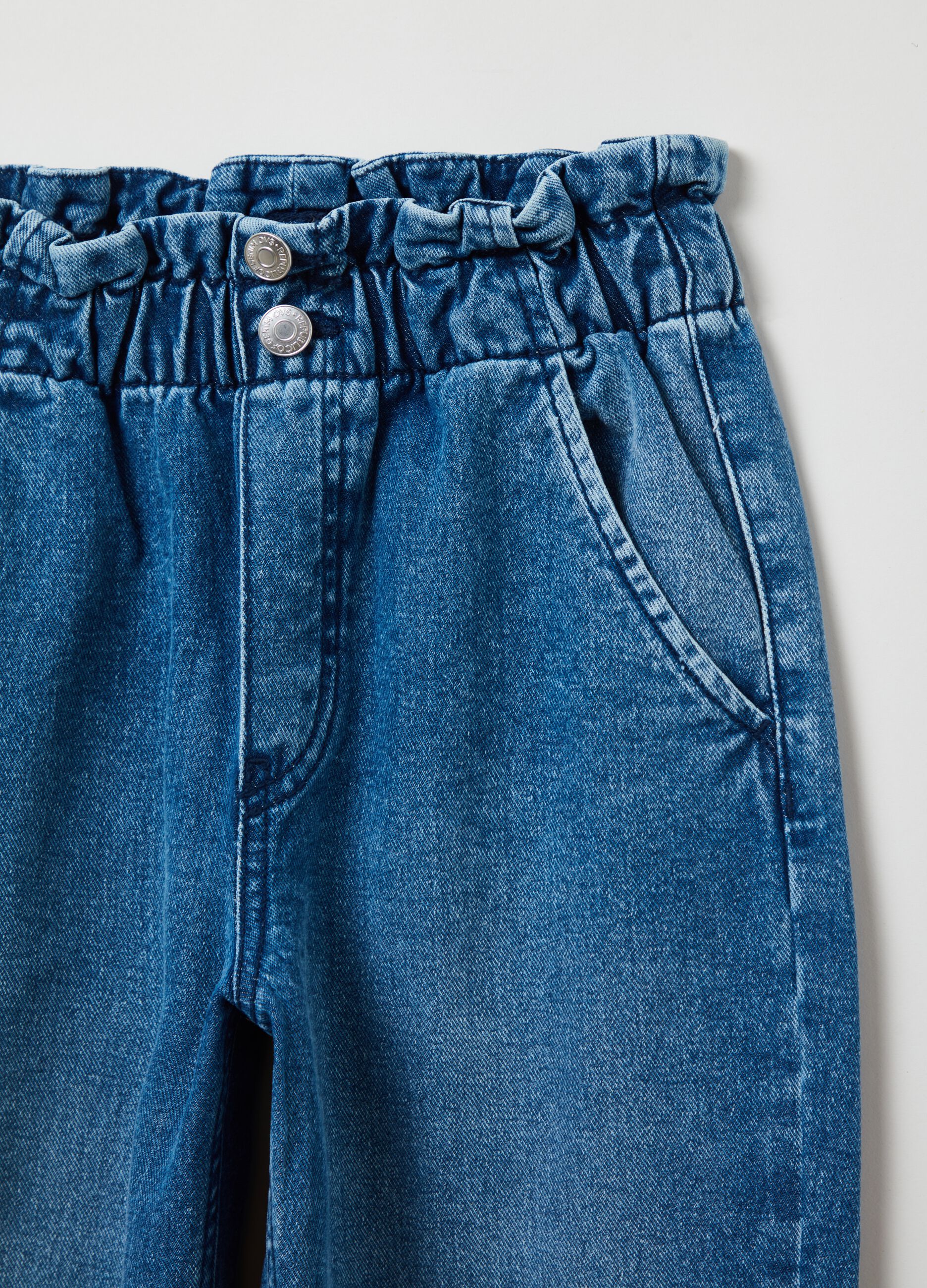 Jeans paper bag con tasche _2