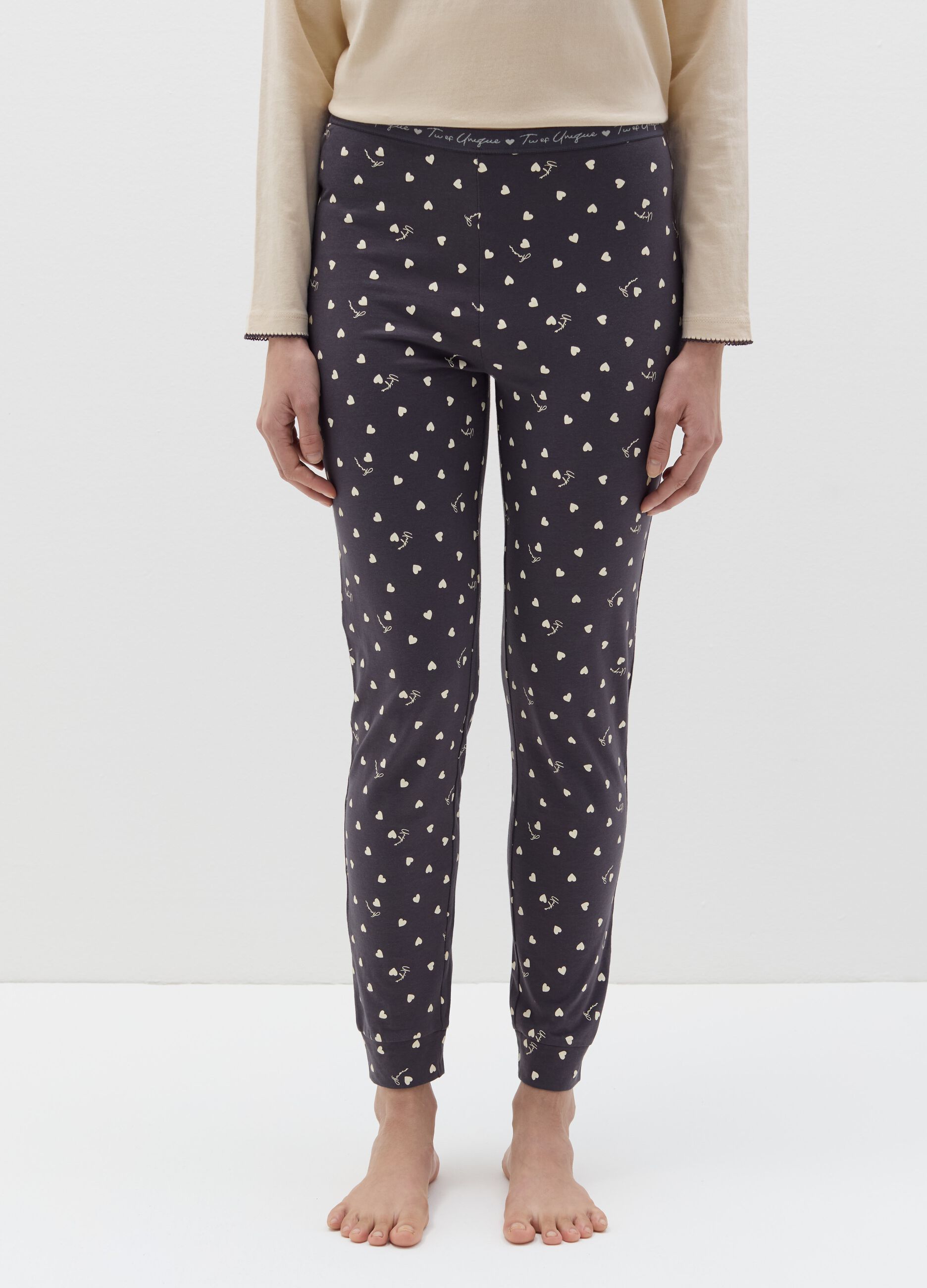 Pyjama trousers with all-over print