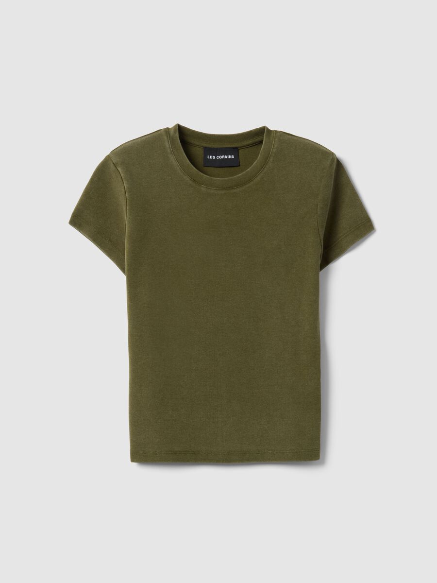 Fitted stretch cotton green t-shirt_4