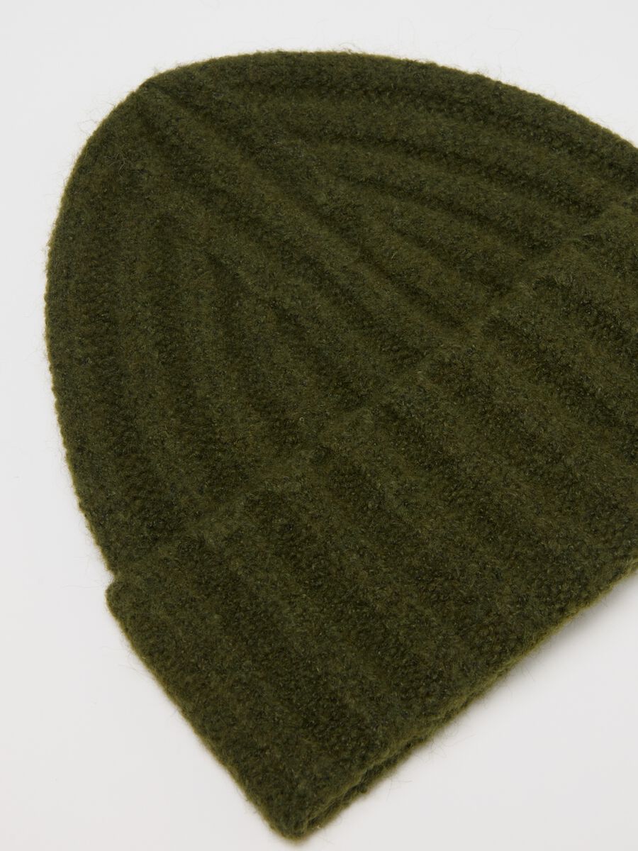 Green Wool Blend Hat_1