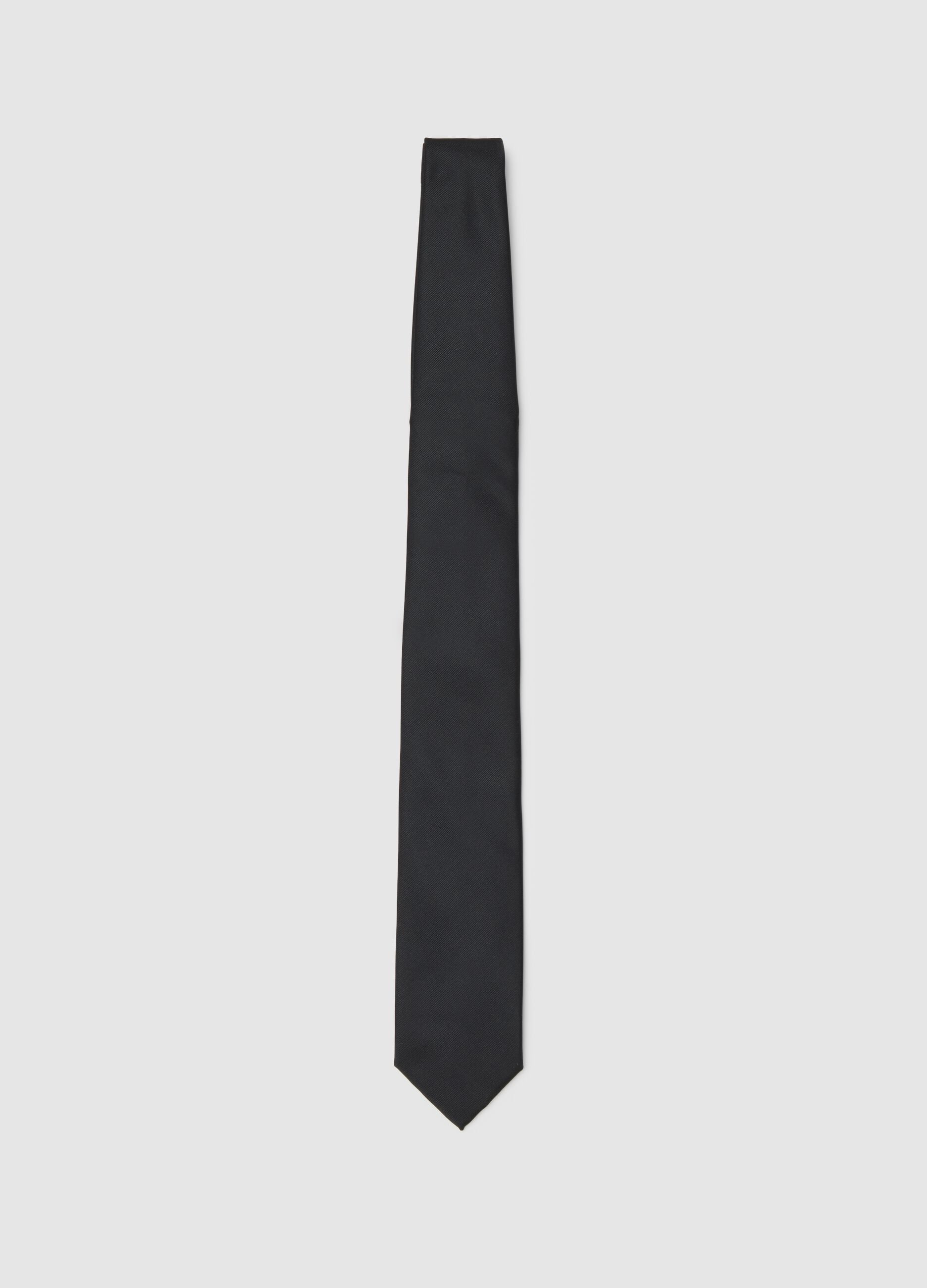 Black Polyester Tie