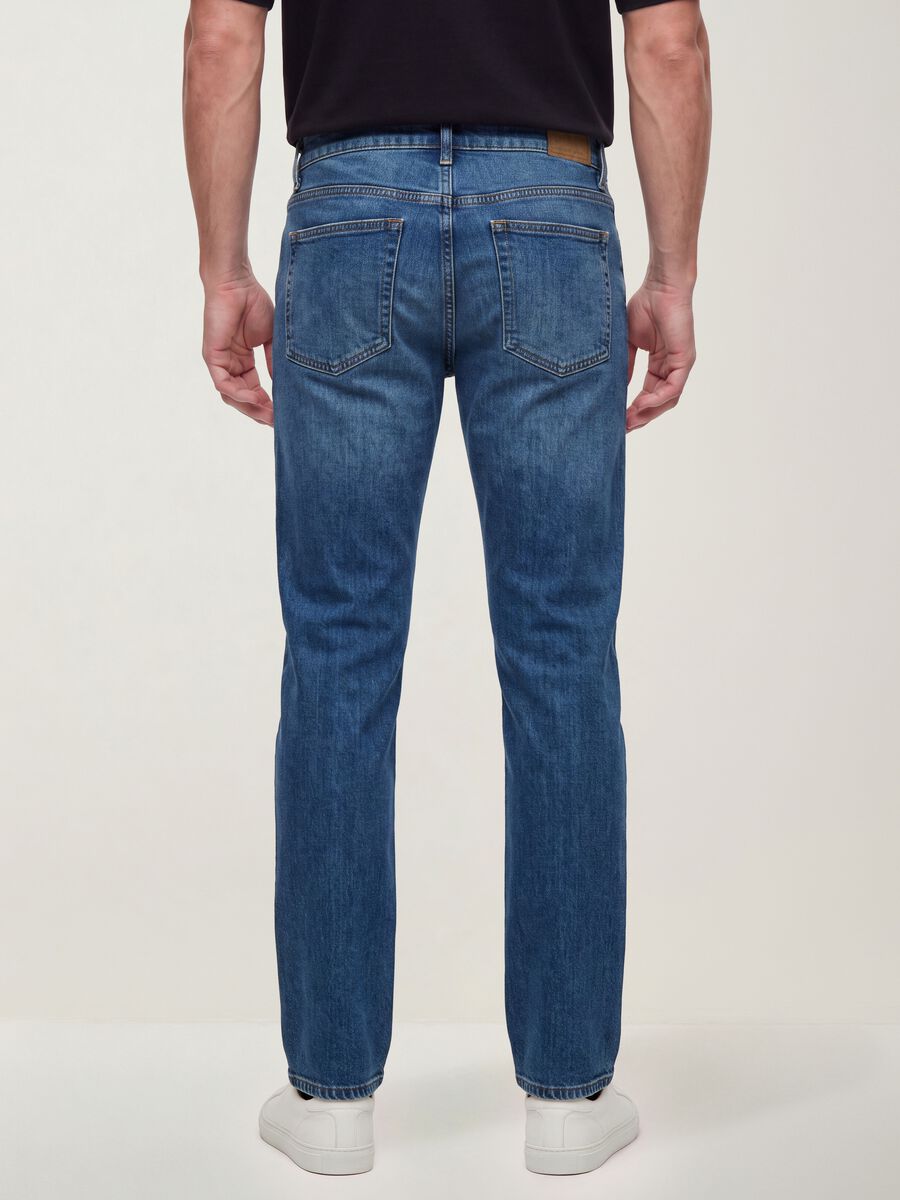 Regular fit pure cotton denim jeans_2