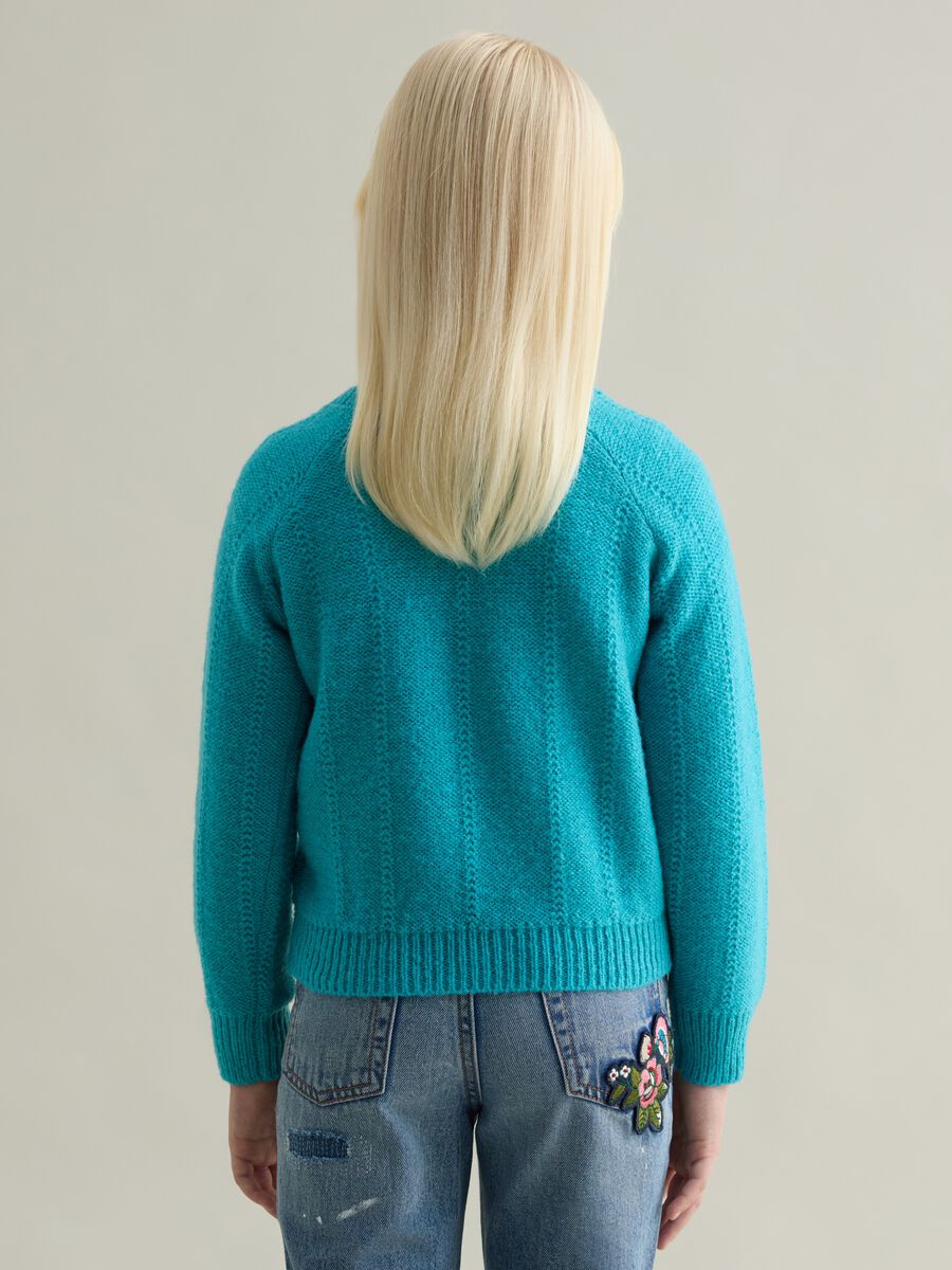 Pullover con trama pointelle_1