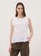 White pure cotton blouse with floral embroidery, regular fit_2