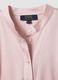 Regular fit pink short-sleeve blouse with a Mandarin collar_5