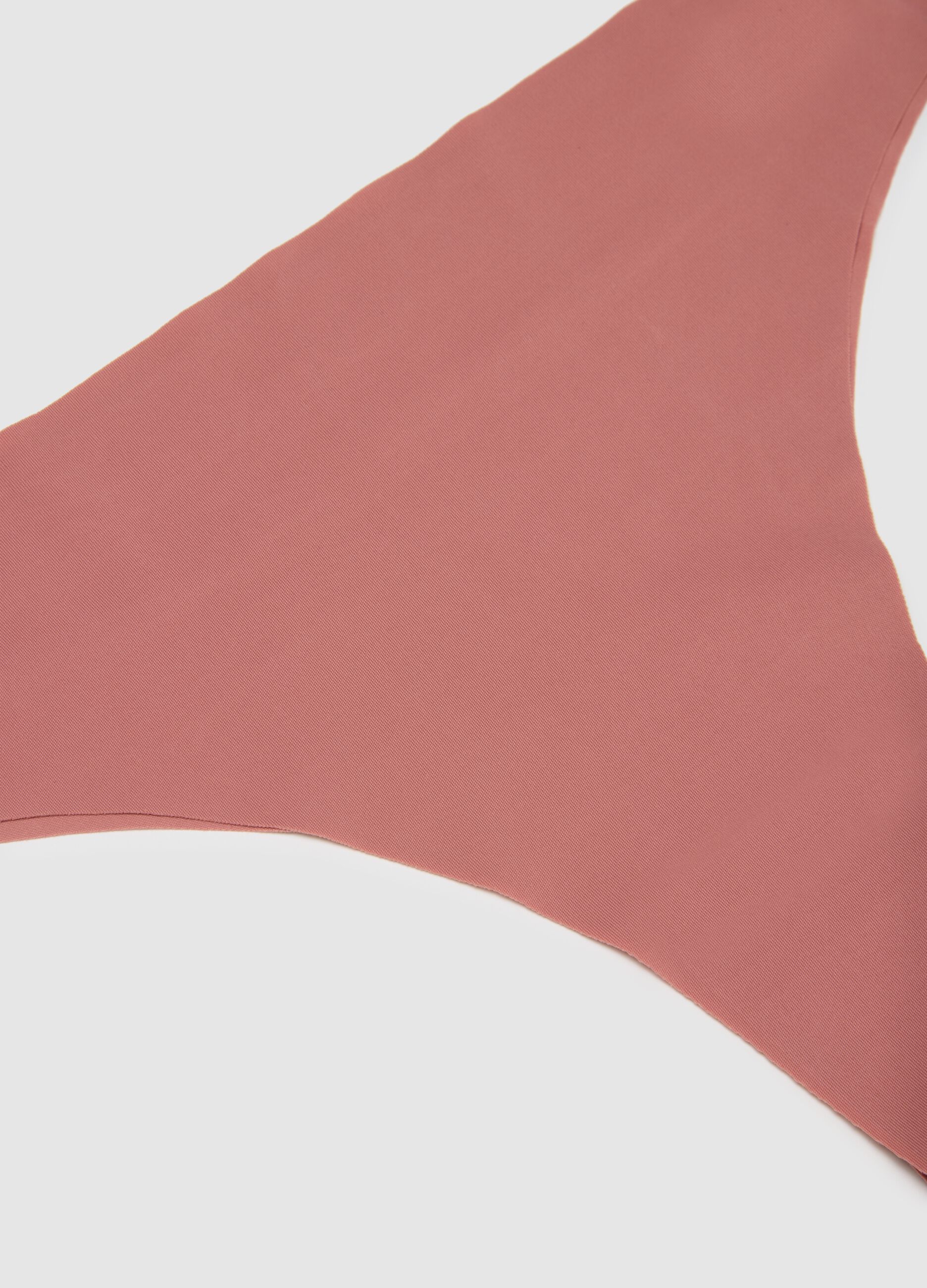 Pink fabric regular fit briefs