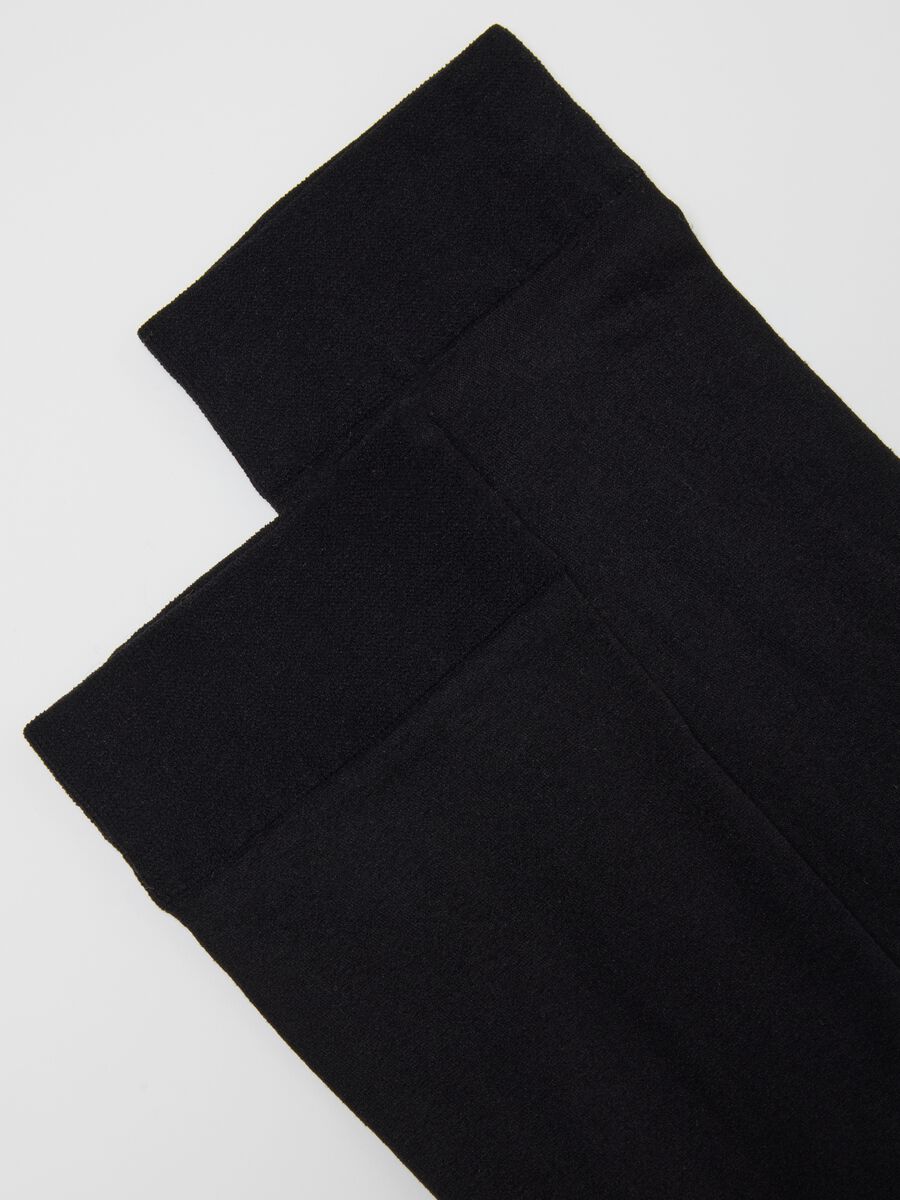 Black Knee-High Socks Twin Pack_2