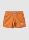 Everlast logo regular fit orange cotton blend shorts_4