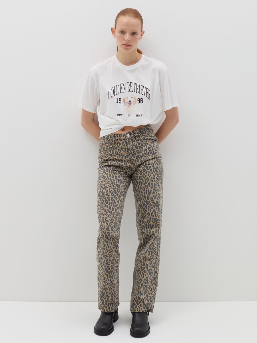 Relaxed-fit T-shirt in cotton with print_1