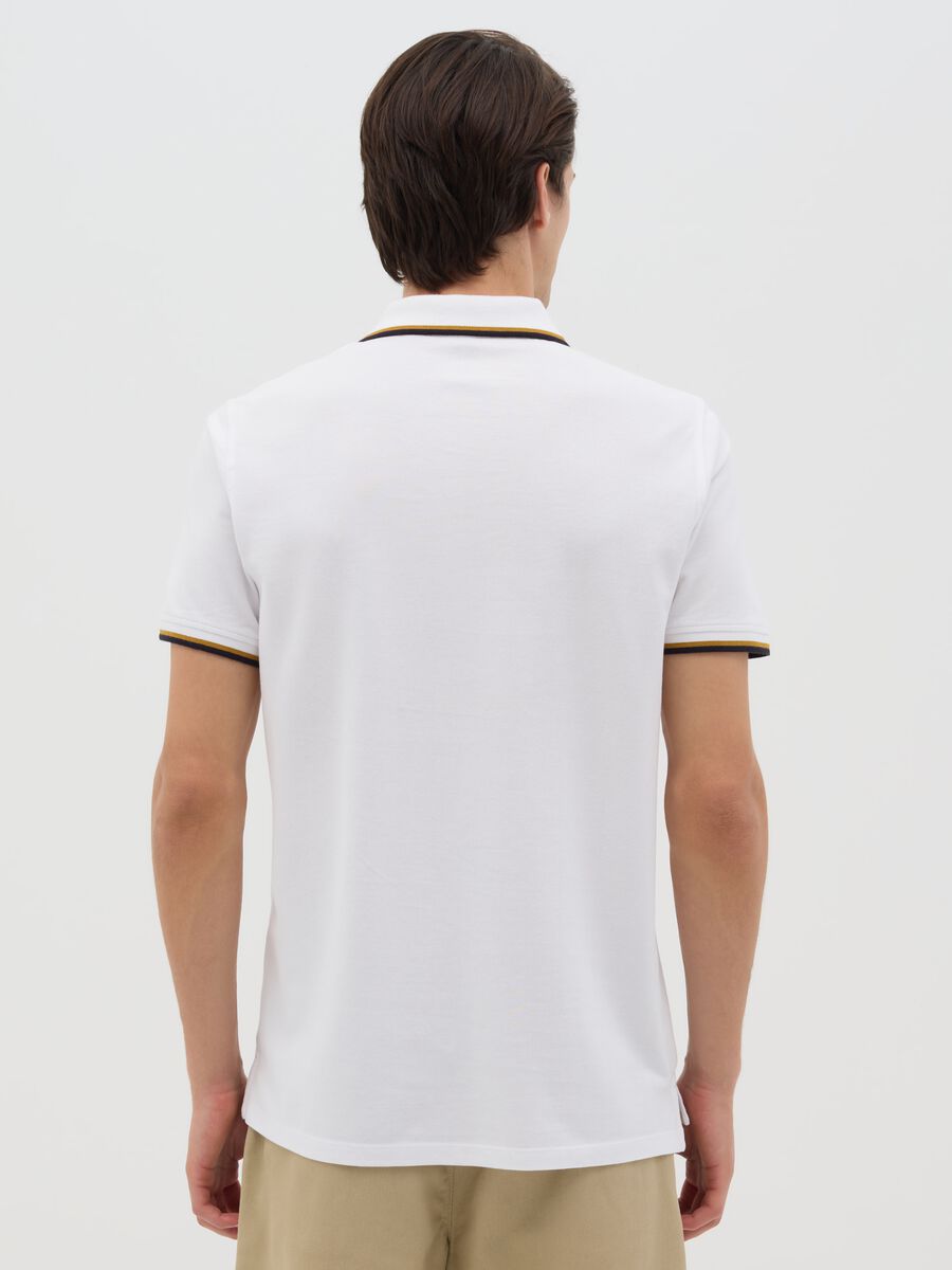 White short-sleeve cotton polo by Ovs_2