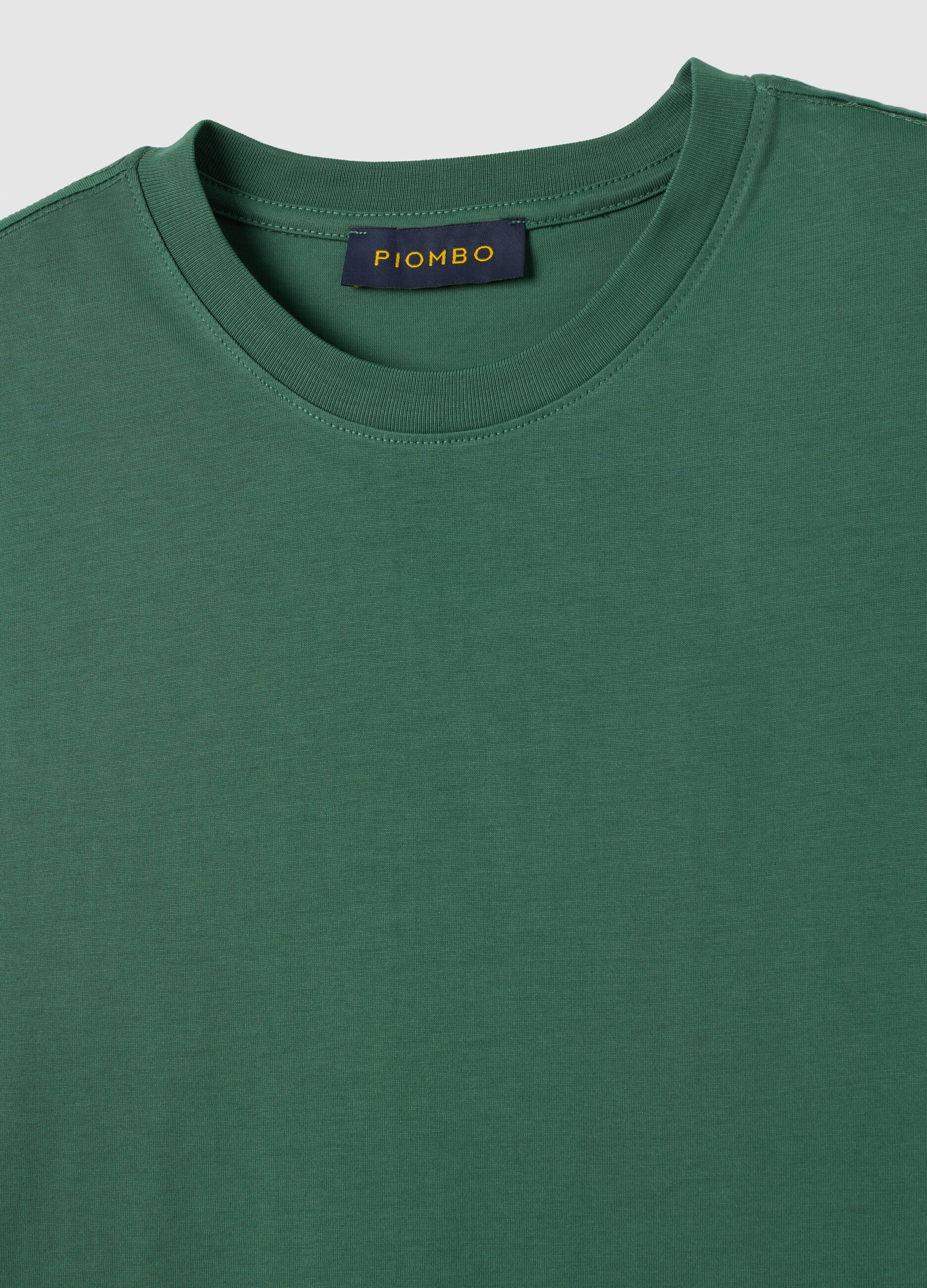 Green pure cotton T-shirt