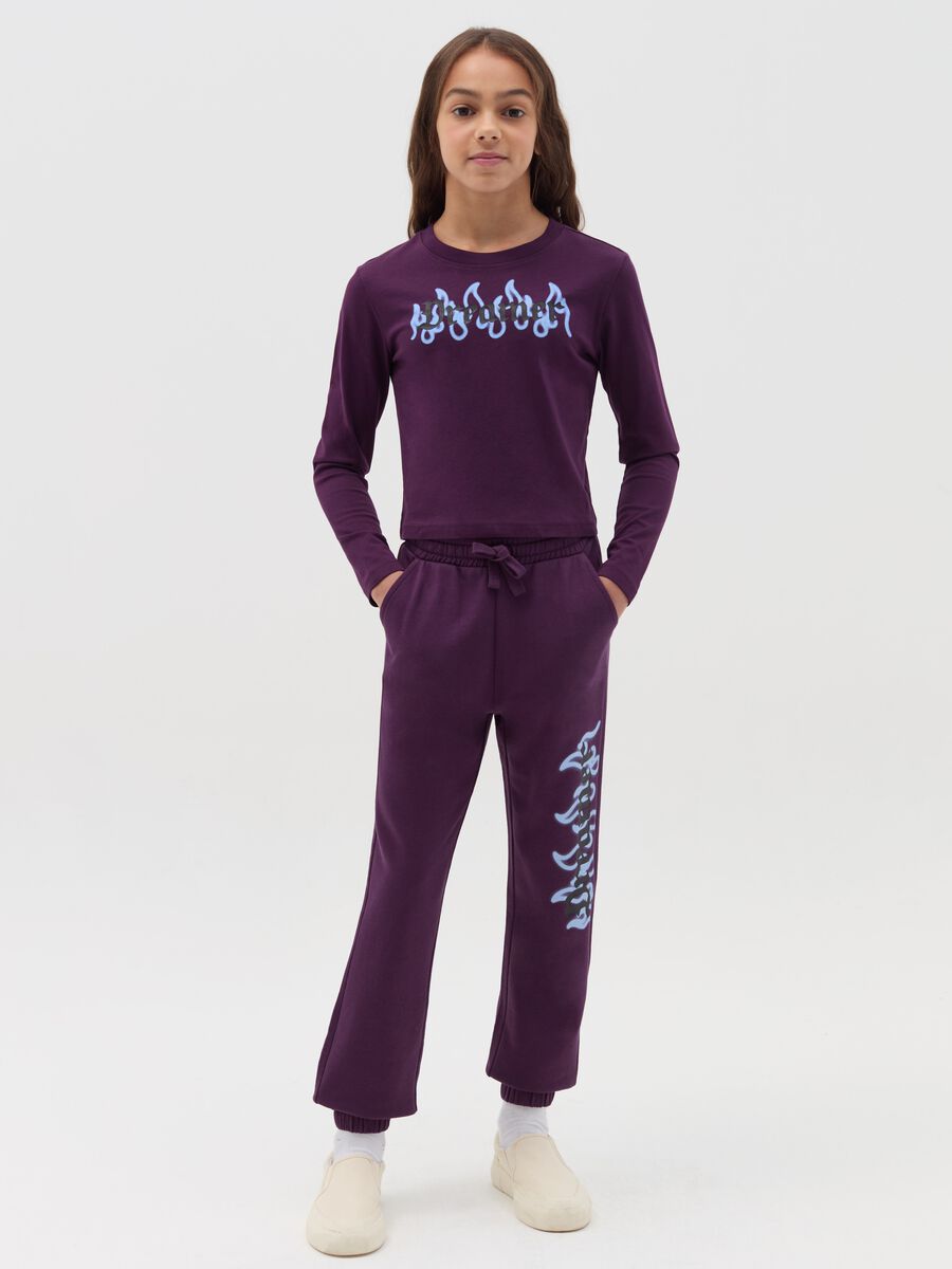 Joggers with gothic "Dreamer" print_0