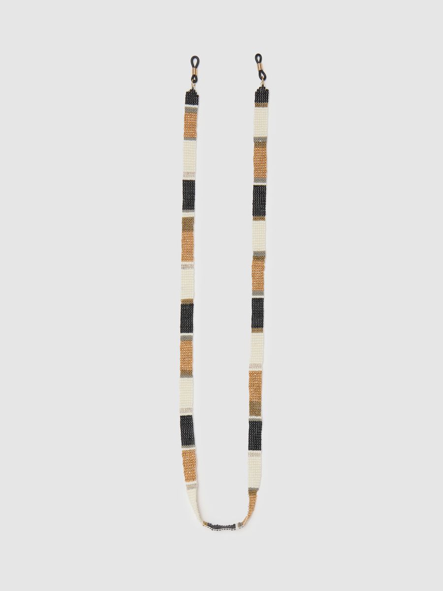 Glasses chain with multicoloured details_0
