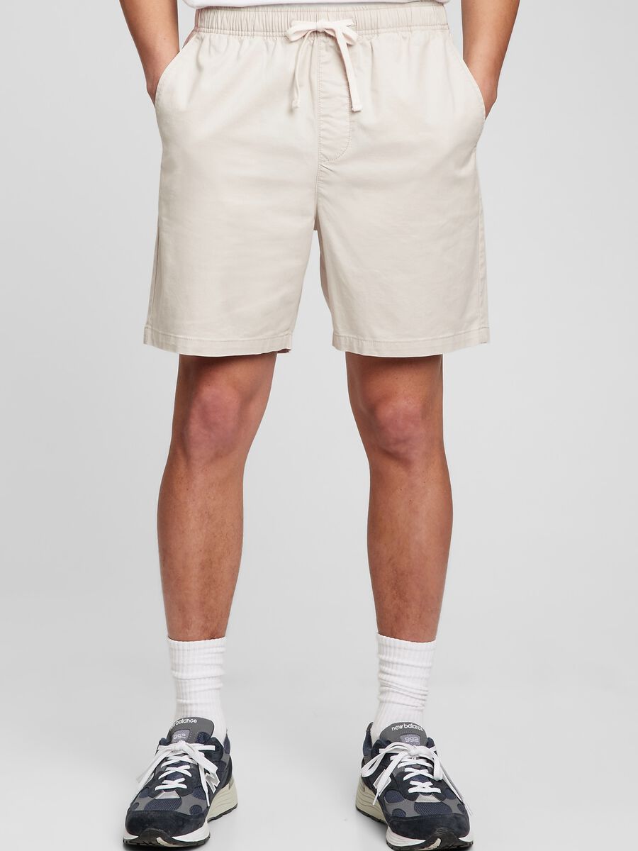 Bermuda jogger in cotone stretch_0