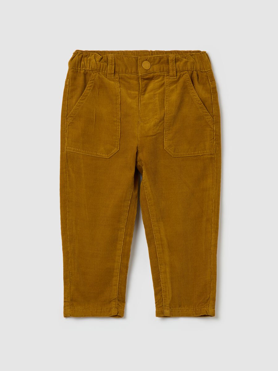Corduroy trousers with pockets_0