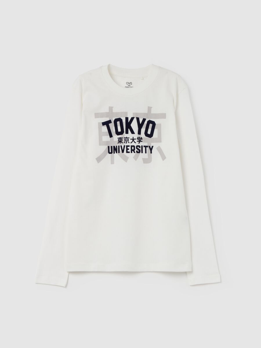 T-shirt a maniche lunghe con stampa_3