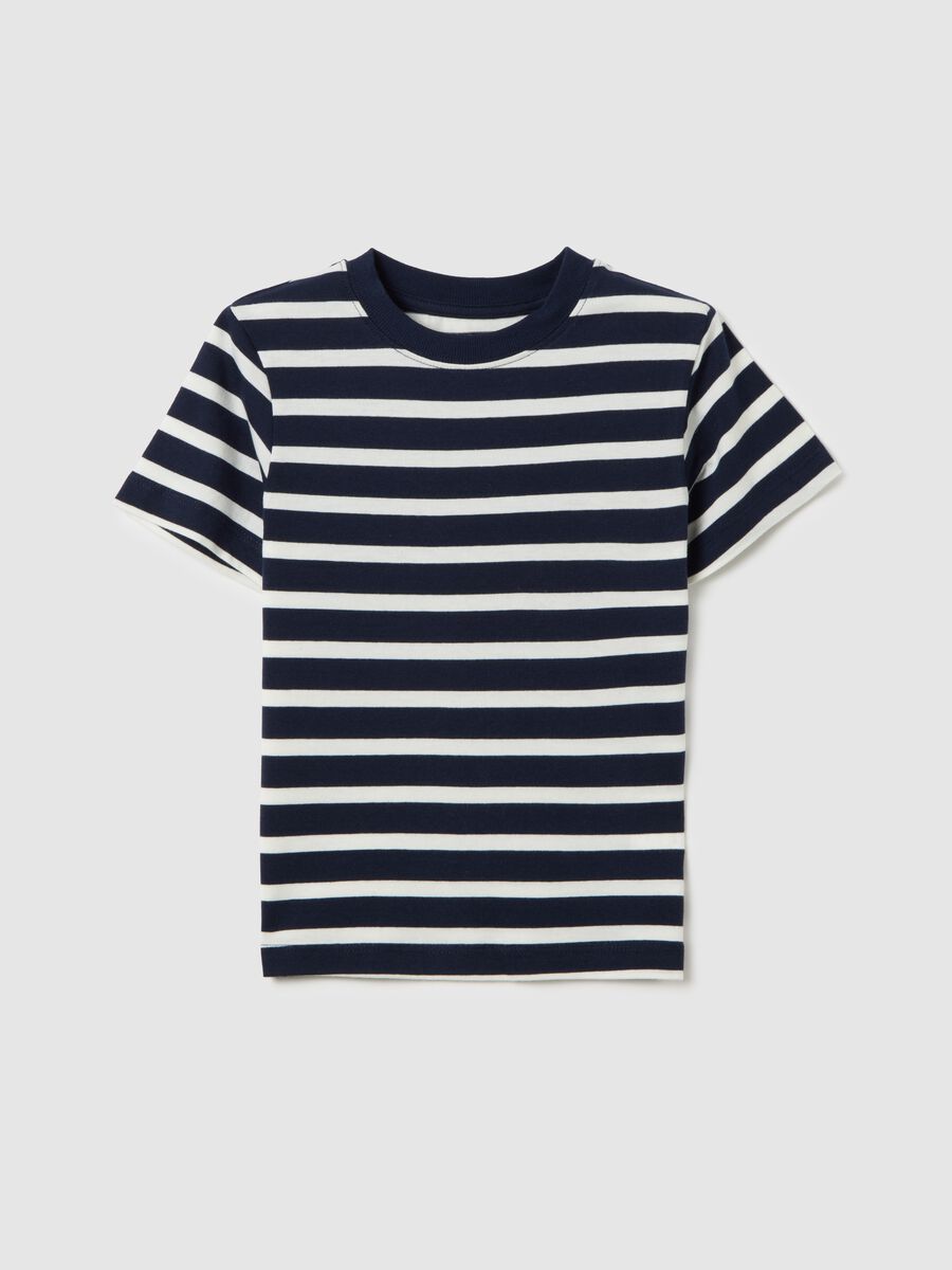 T-shirt da bambino in puro cotone multicolor regular fit_0