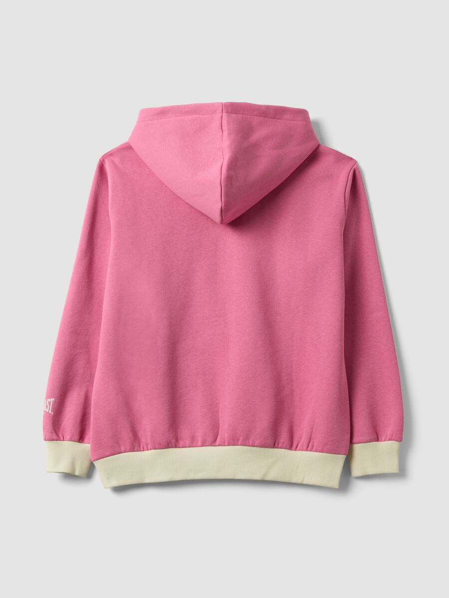 Pink cotton-blend hoodie with logo_2