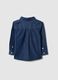 Blue pure cotton regular fit shirt for children_1