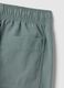 Green straight-legged cotton jogger trousers for kids_3