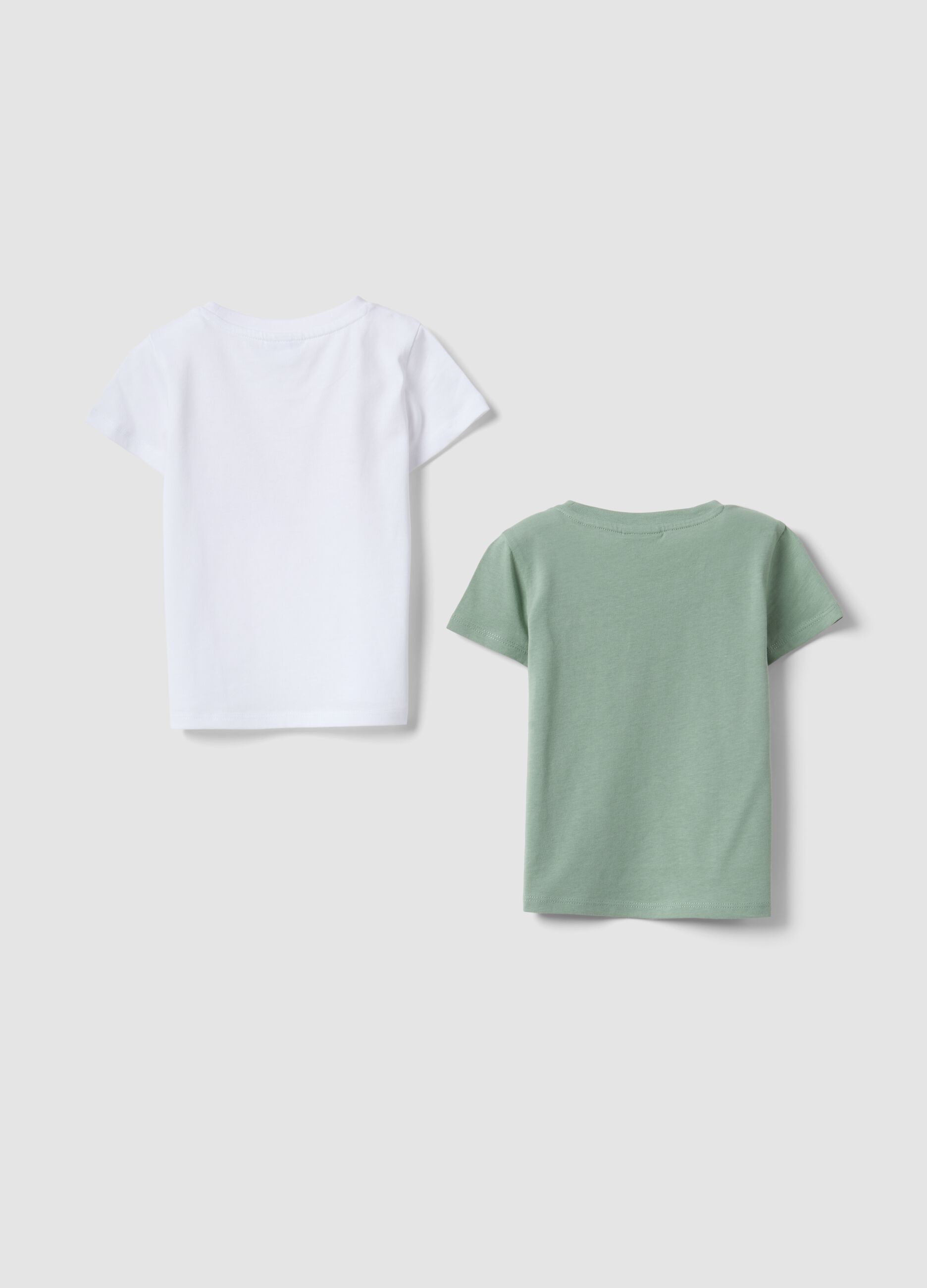 2-pack pure cotton multicolour T-shirts for baby girl