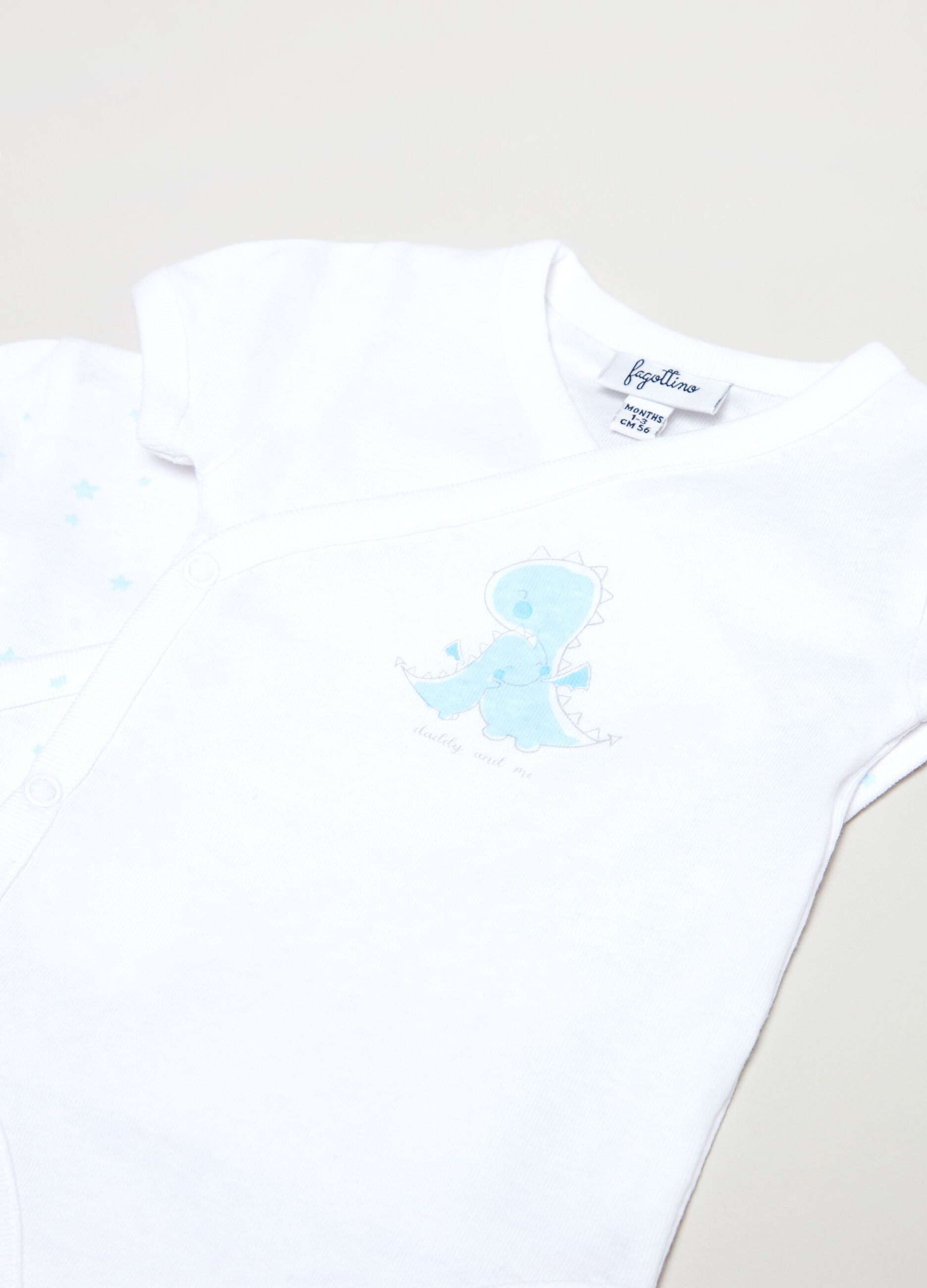 Bipack body in cotone con stampa _1