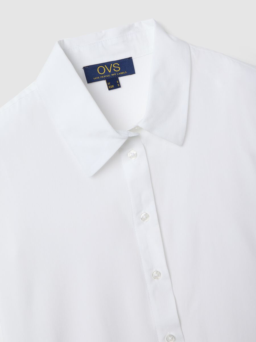 Camicia in pura viscosa bianca regular fit_5