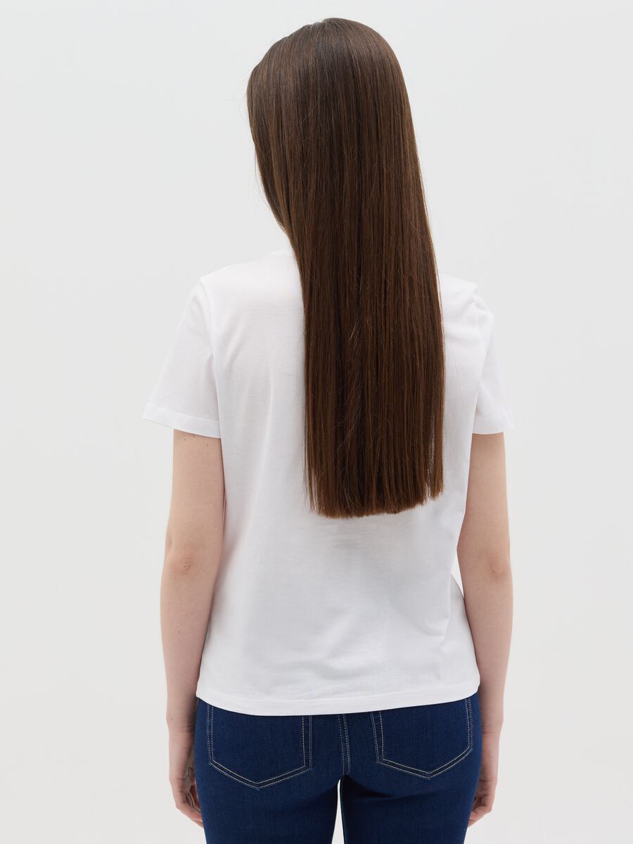 White T-shirt with Lemonade Time print in pure cotton from Ovs_3