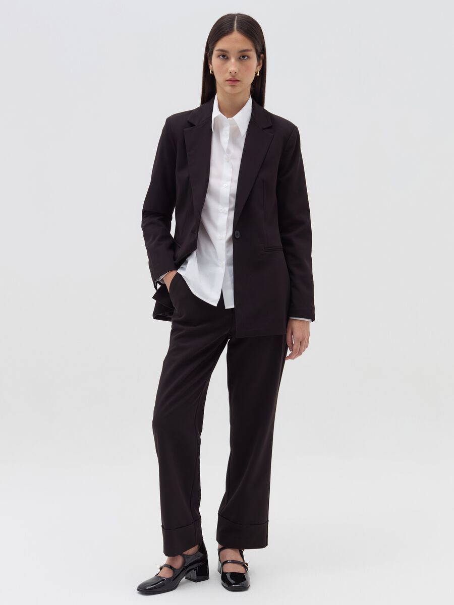 Blazer monopetto con bottone_1