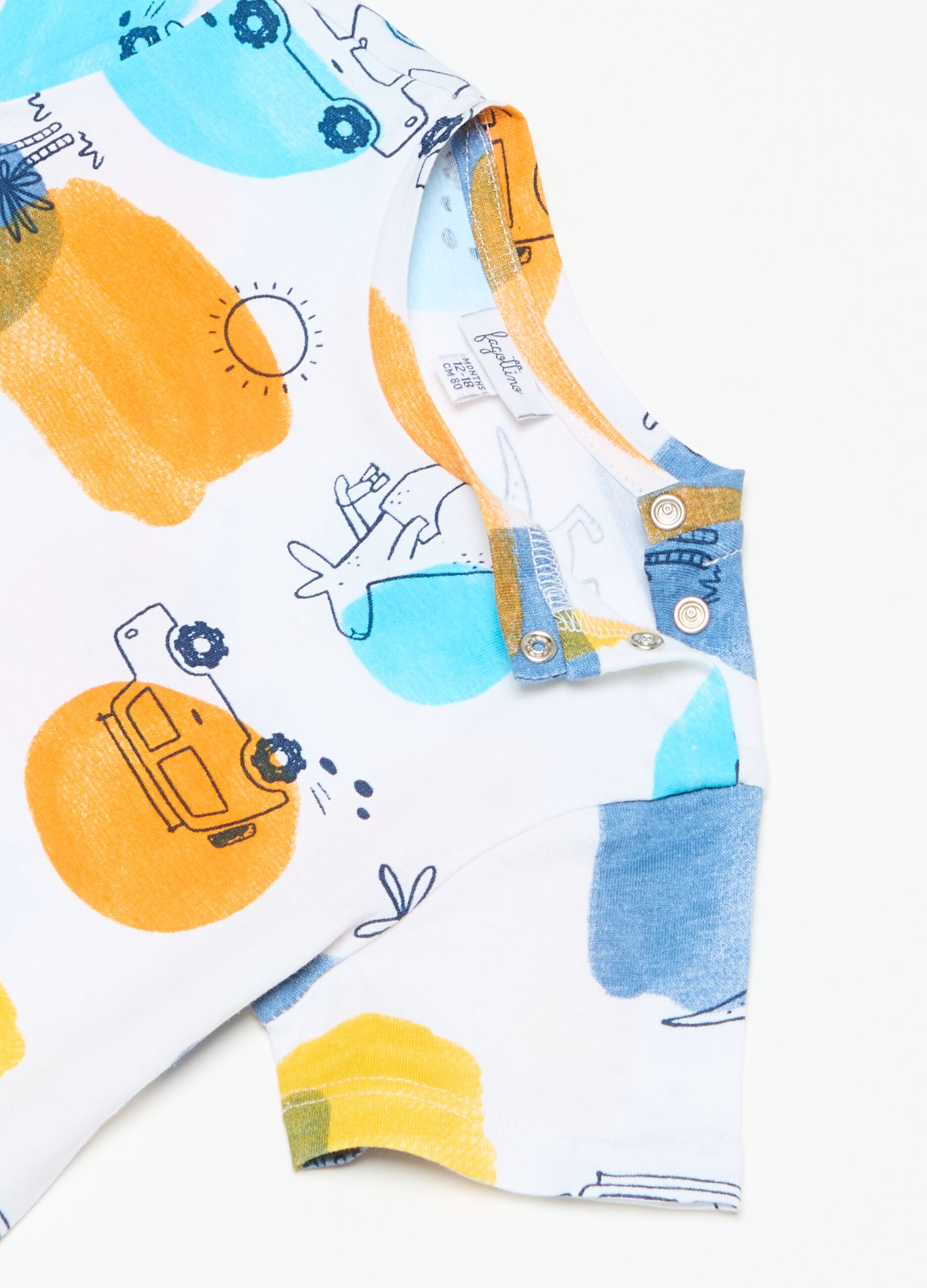 Printed cotton T-shirt