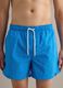 Blue swim shorts with elasticated waistband and contrast drawstring_1