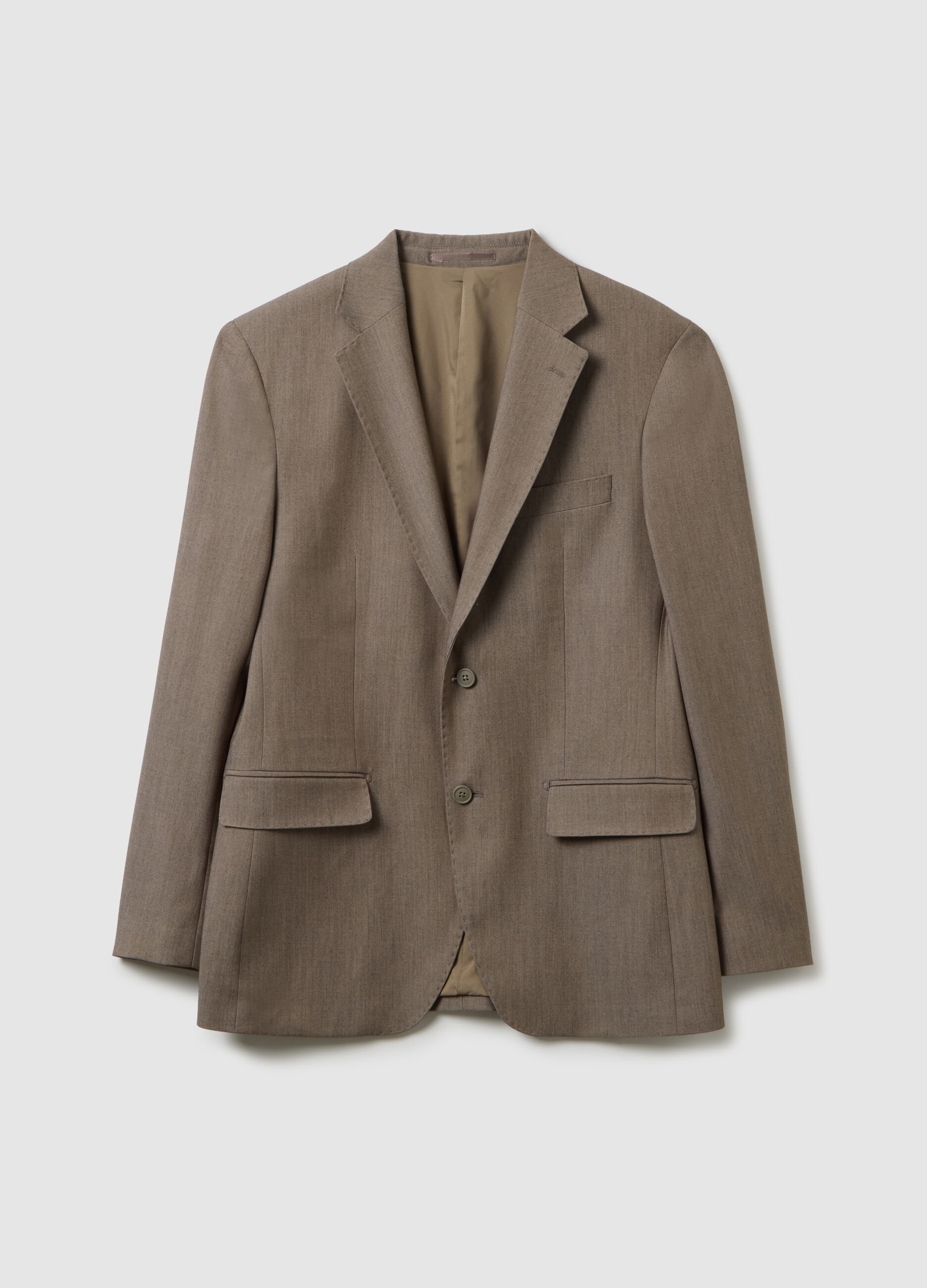 Slim fit brown blazer