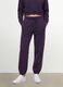 Purple cotton-blend joggers with elasticated waist, regular fit_1