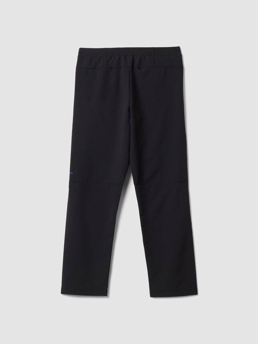 Pantaloni running neri in tessuto elasticizzato Easy Dry ALTAVIA_5