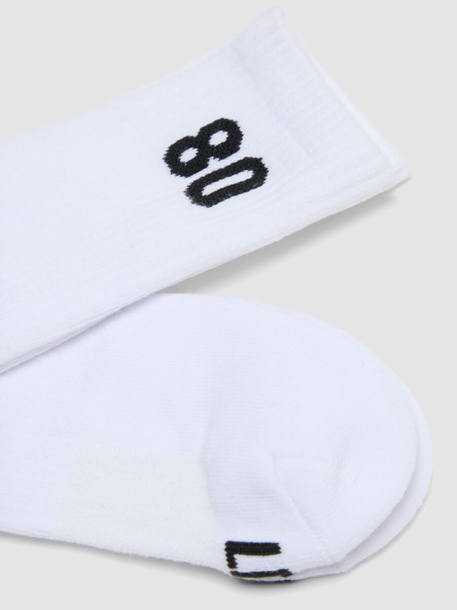 Tripack di calze sportive bianche in cotone organico elasticizzato_1
