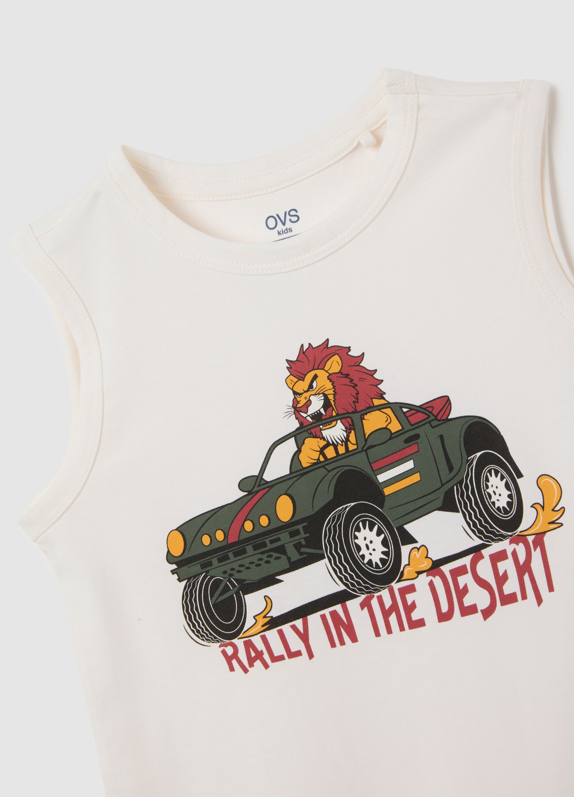 Canotte da bambino in puro cotone multicolor regular fit con stampe