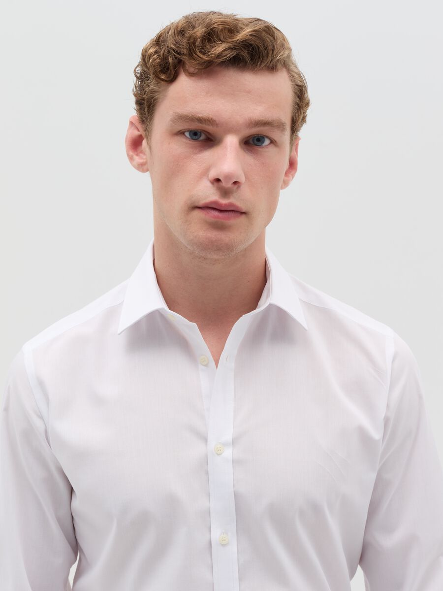 Camicia slim fit colletto alla francese_1
