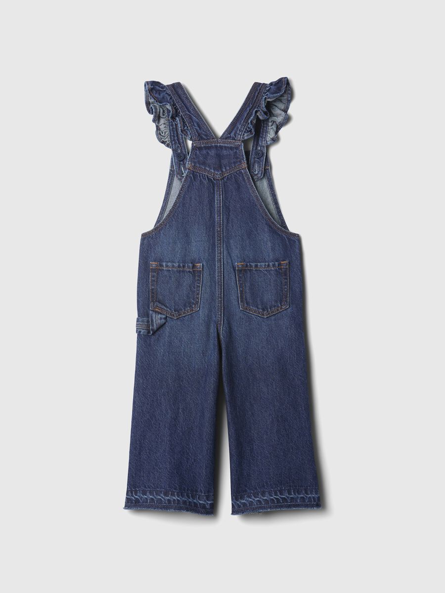 Wide-leg dungarees in denim_1