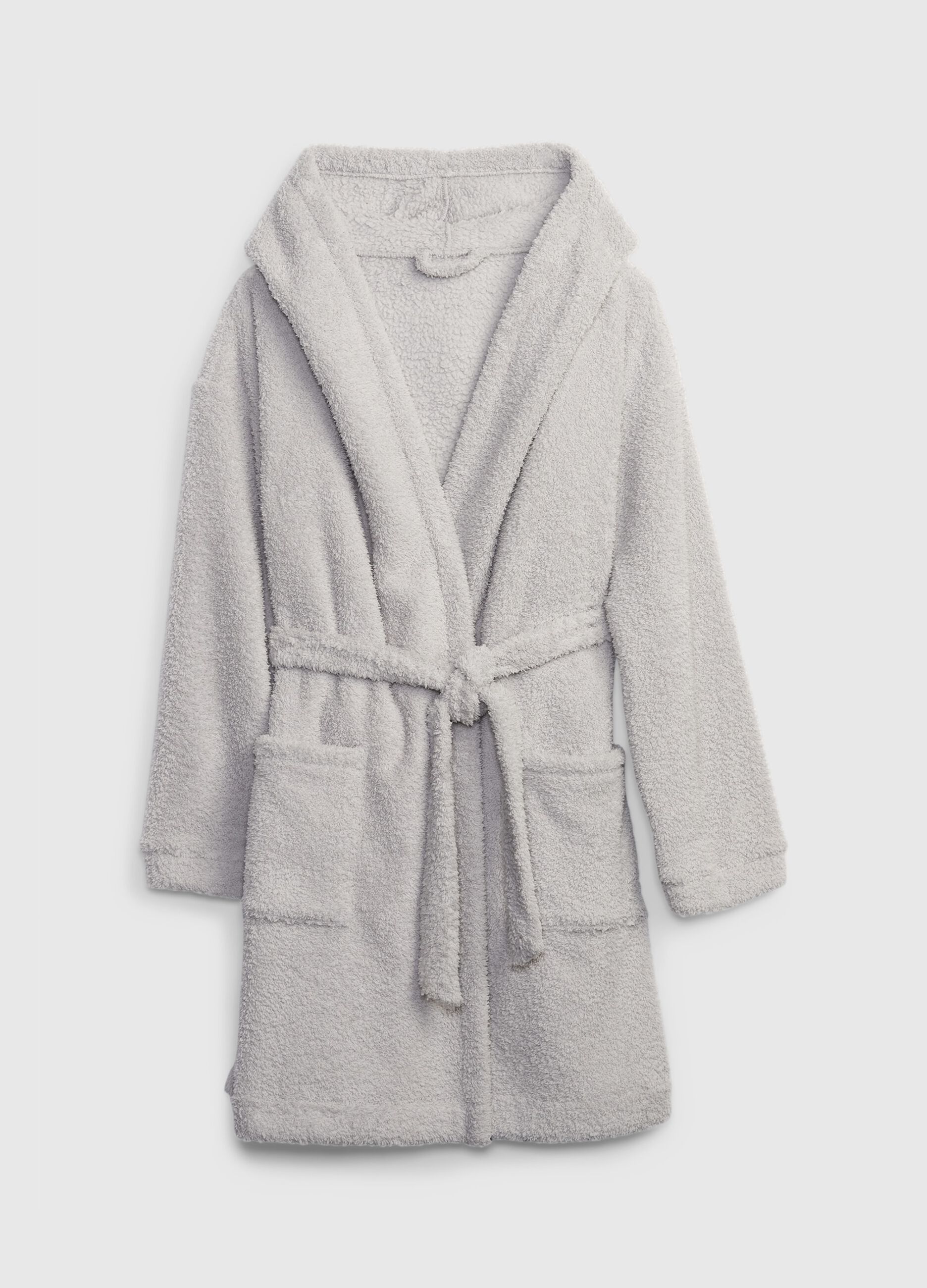 Vestaglia in sherpa con cappuccio